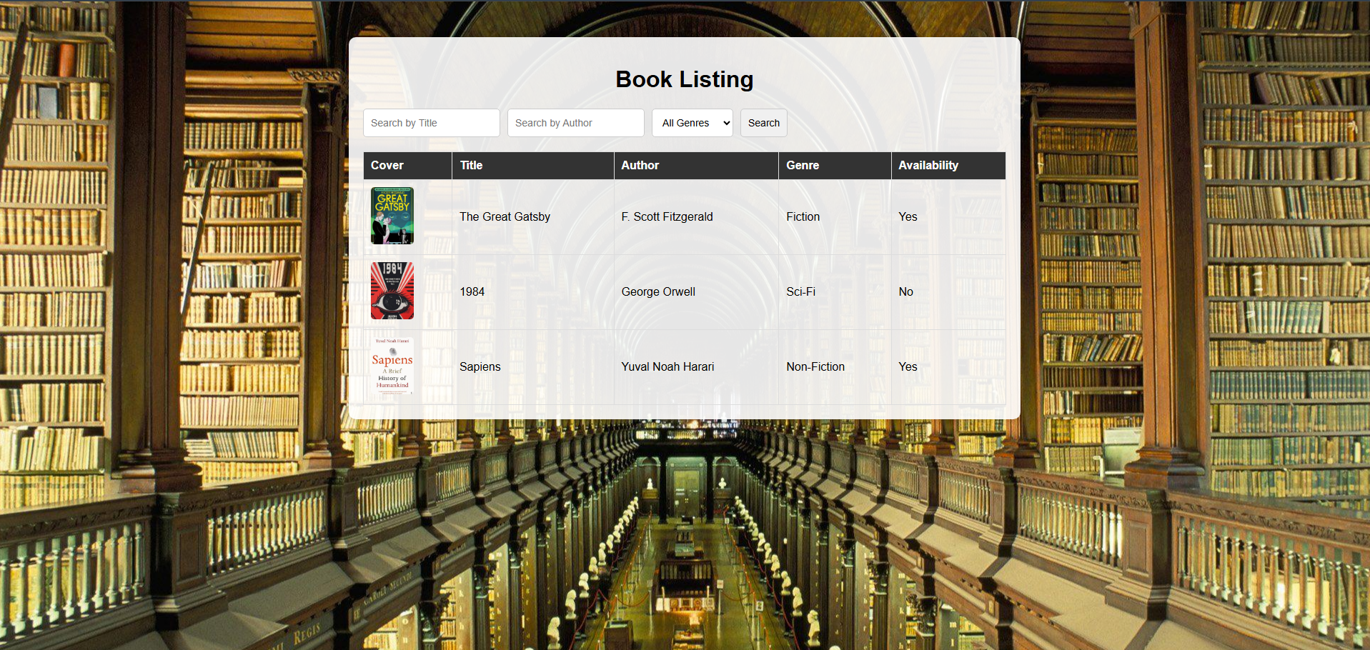 Library Management System Website